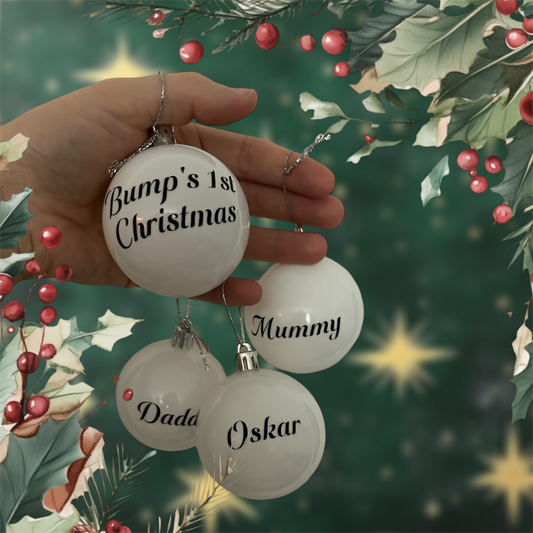 Personalised Christmas Bauble.